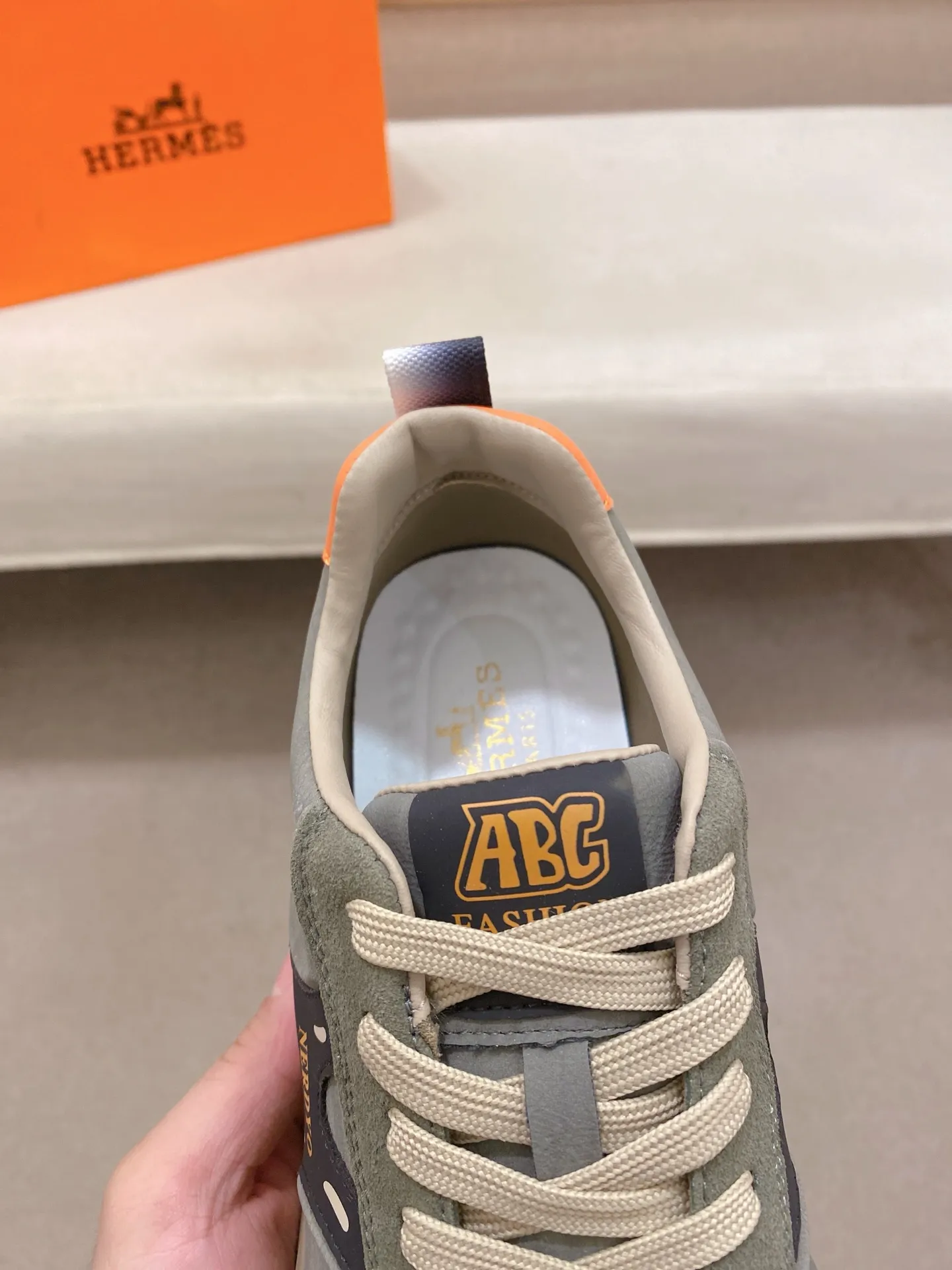 Men's clothing and shoes💰: 440💰《HERMES》【Classic Original Version】Hermès; Top 🔝 Purchasing Agency 🔍🔍Latest 🇺🇸Sold simultaneously at counters, original imported from Italy ▲▲ suede cowhide Equipped with breathable mesh ▲▲Exquisite workmanship (breathable mesh imported from Italy) sole: original sole provided by the original factory, ⚠️exclusive double-layer activity·TPR·rubber·combined molded outsole; Code number: 38-44